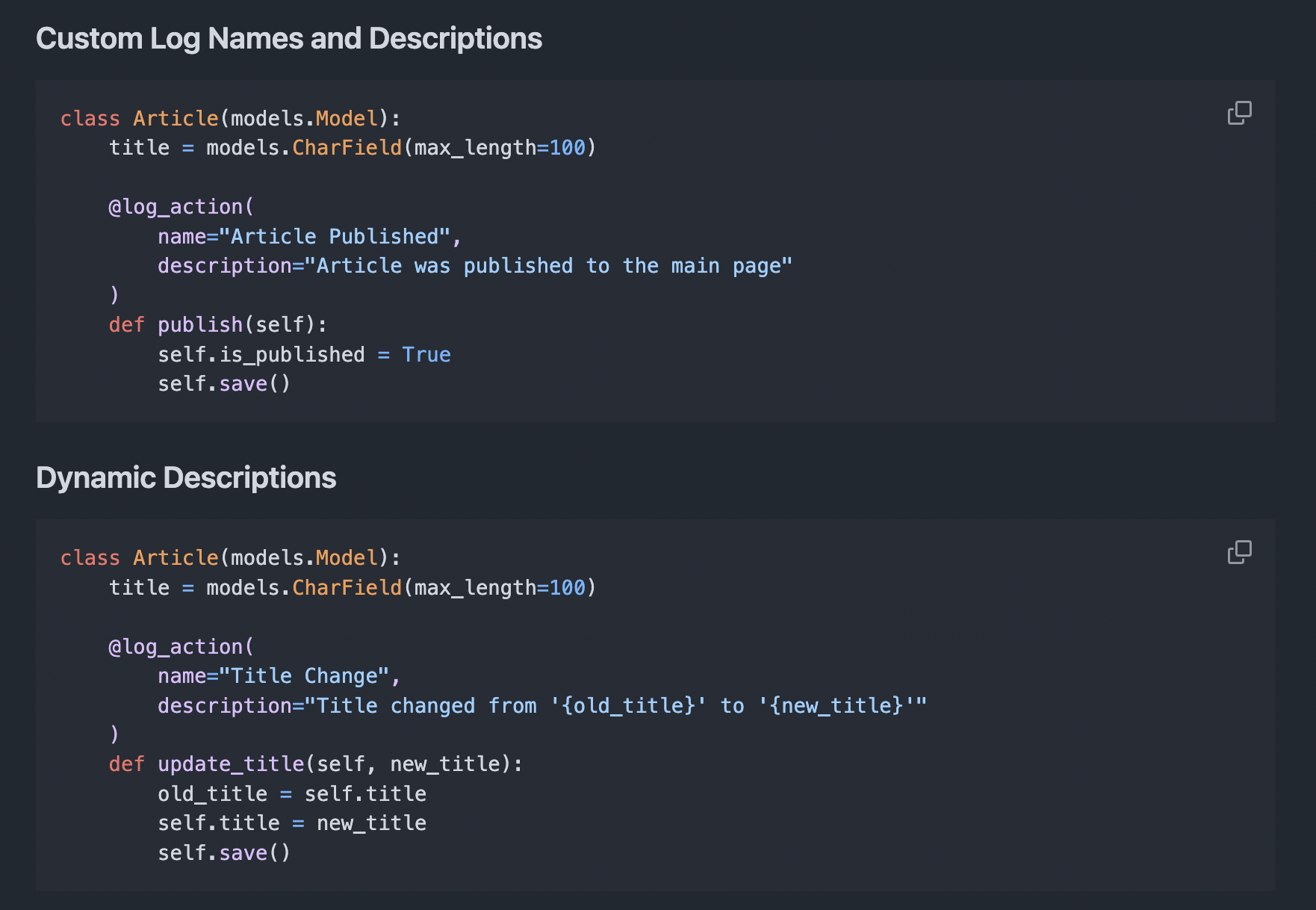 Django Logging Easy